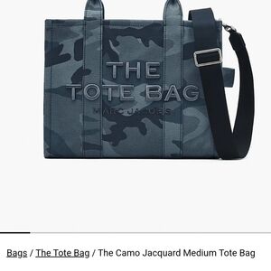 Marc Jacobs Camo Jacquard Tote Bag - Dark Blue